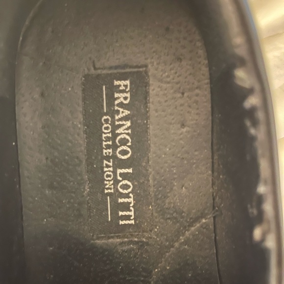 Franc Lotti Men’s Leather loafers, like New! Size 9 Black. The sole is unmarked! main image 4